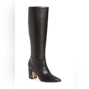 Sam Edelman Women’s Knee-High Boots, Full Side Zip, Size 6, 3.5” Heel